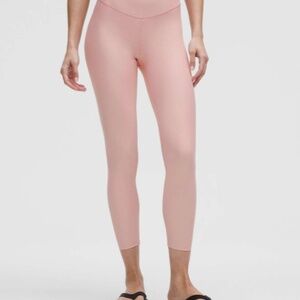 LULULEMON WUNDER UNDER SENSEKNIT HIGH-RISE TIGHT 25"         PINK HAZE